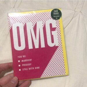 OMG Congrats Card Multiuse Stationary Congratulations Gift Handmade Good Paper